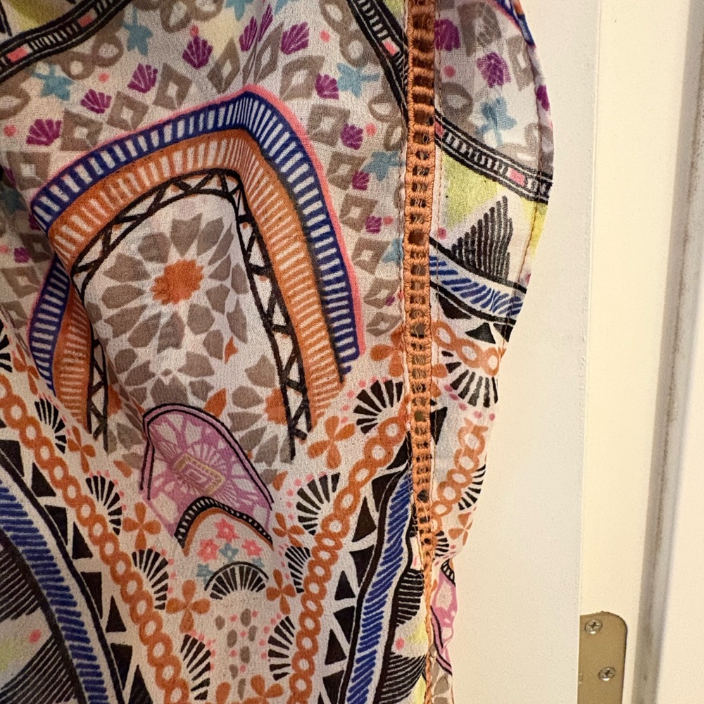 Colorful Patterned Summer Shrug - Picture 3 of 10